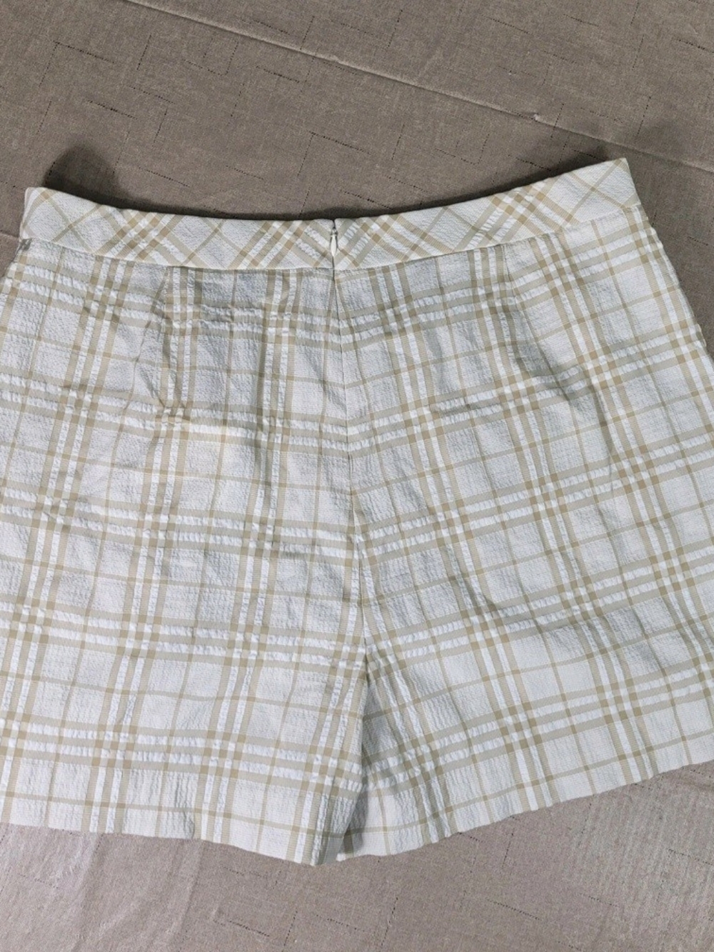 Alex marie Womens Shorts Plus Size 18 Stretch khaki/ ivory NWT 08 - Picture 3 of 10